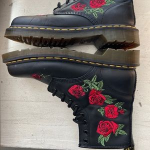 Doc Marten Roses Boots practically brand new